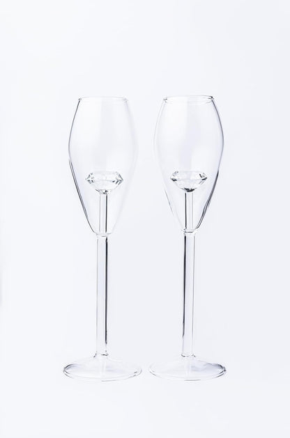 Diamond Champagne Flute